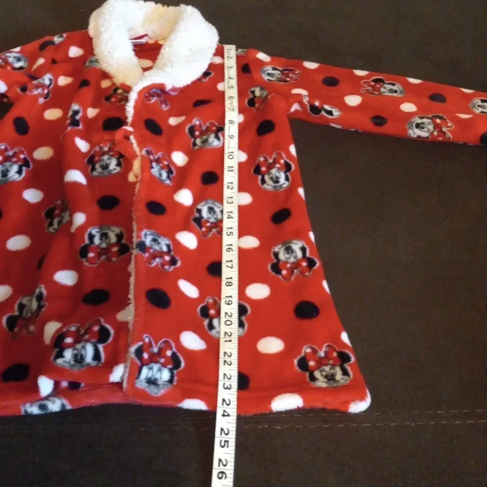 Disney Junior Minnie Mouse Robe  Size 4T/5T